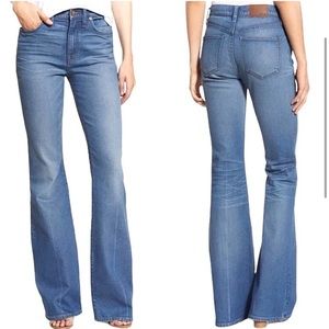 Madewell Flea Market Flare High Rise Blue Jeans size 31 style E9706